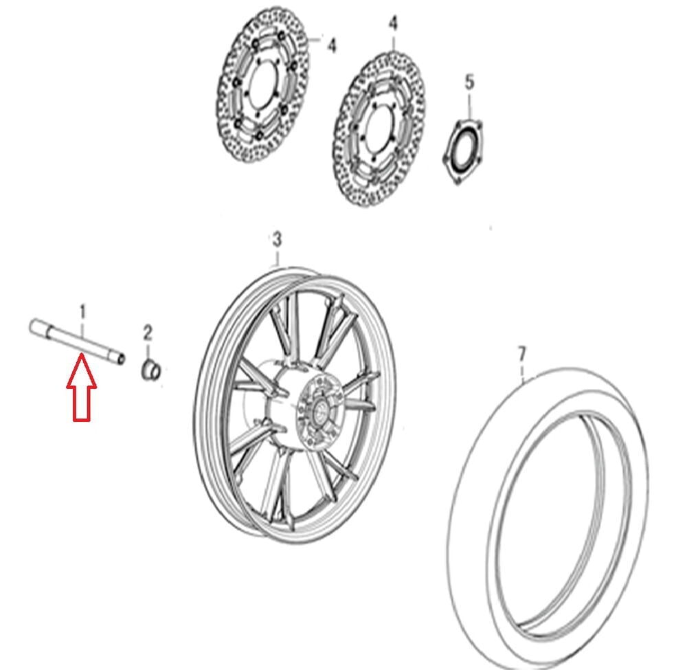 DY 250 Ön Teker Mili