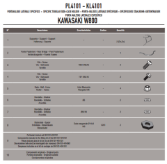 GIVI PL4101 KAWASAKI W 800 (11-17) YAN ÇANTA TAŞIYICI