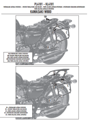 GIVI PL4101 KAWASAKI W 800 (11-17) YAN ÇANTA TAŞIYICI