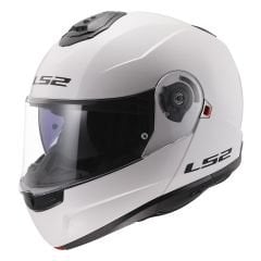 LS2 STROBE 2 MAT SİYAH KASK Beyaz - XXL