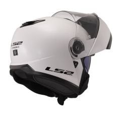 LS2 STROBE 2 MAT SİYAH KASK Beyaz - XXL