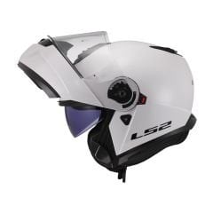 LS2 STROBE 2 MAT SİYAH KASK Beyaz - XXL