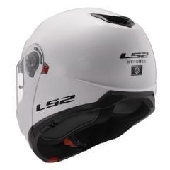 LS2 STROBE 2 MAT SİYAH KASK Beyaz - XXL