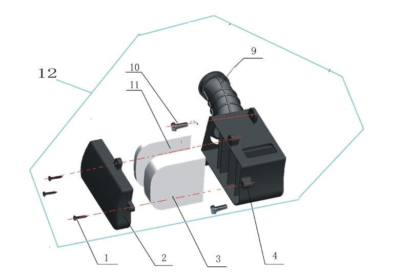 Daytona 250 V Hava Filtre Kutusu Komple