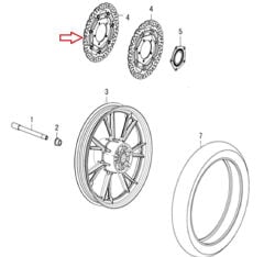 DY 250 Ön Fren Disk