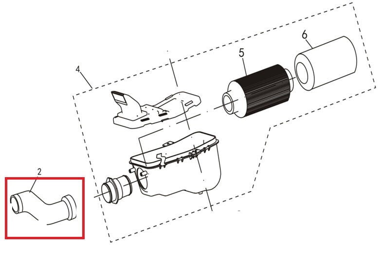 F320 Hava Filtre Borusu