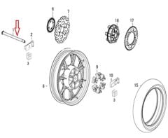 DY 250 Arka Teker Mili