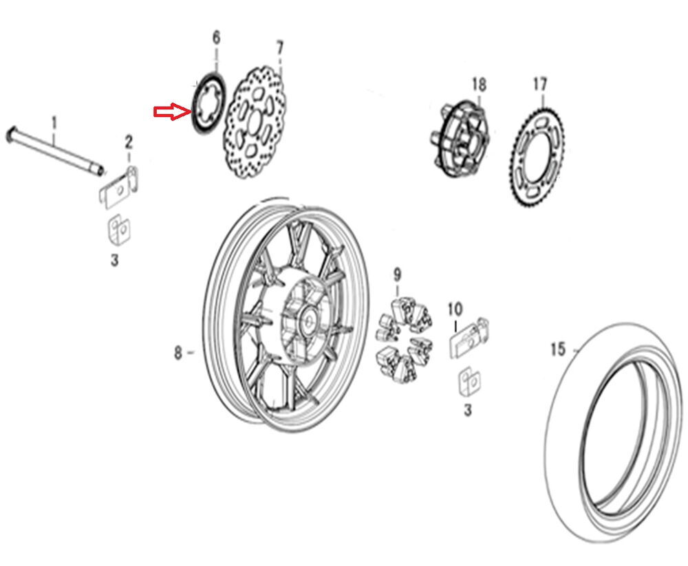 DY 250 Arka Jant Abs Okuyucu Sacı