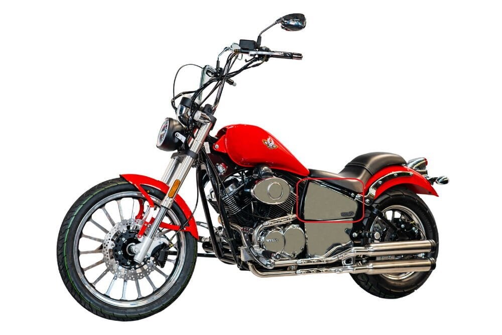 Daytona 250 V Yan Kapak Sol Krom Üst