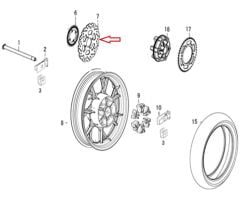 DY 250 Arka Fren Disk