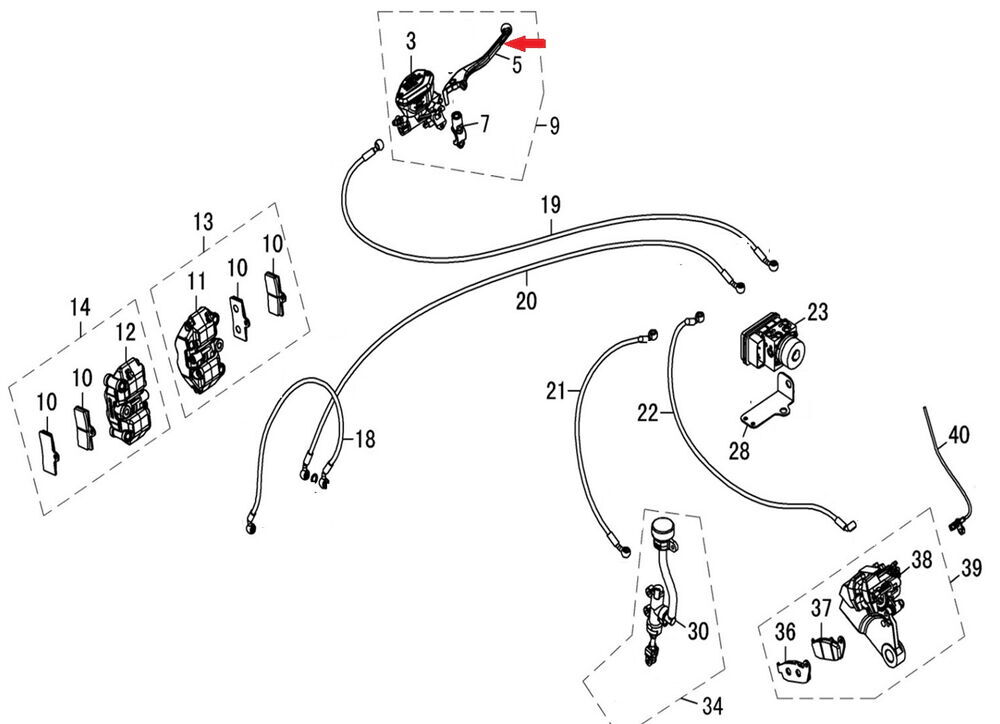 DY 250 Ön Fren Maneti