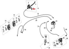 DY 250 Ön Fren Üst Merkez Gidon Baglantı Braketi
