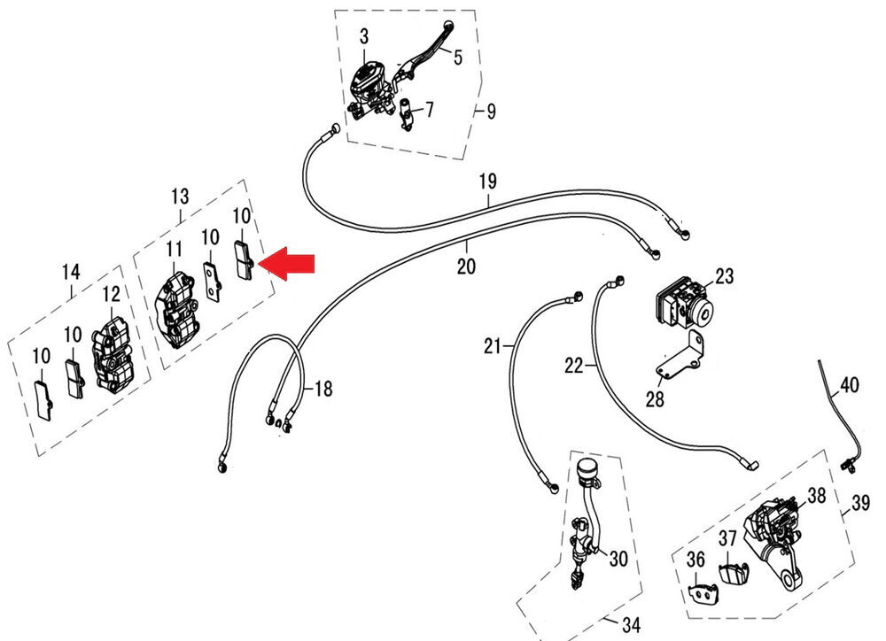 DY 250 Ön Fren Balatası