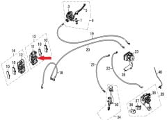 DY 250 Ön Fren Kaliperi Sağ