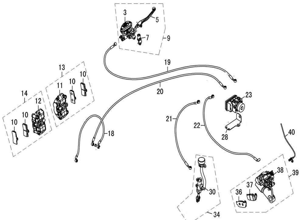 DY 250 Fren Hidrolik Hortumu Numara 21
