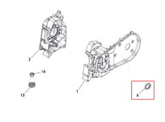 F320 Sol Krank Keçesi