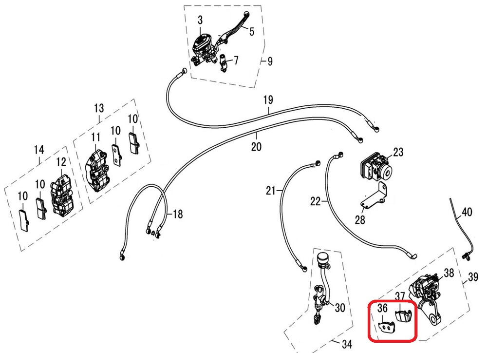 DY 250 Arka Fren Balatası