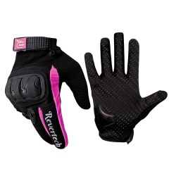 REVERTECH AURA - Pembe / Dokunmatik Ekran Uyumlu Kadın Motosiklet Eldiveni