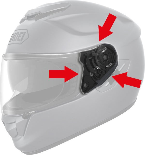 SHOEI CNS-1 YAN KAPAK SET (GT-AIR - GT-AIR 2 - HORNET ADV) (TK)