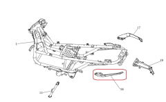 Xsuv 125 Arka Tutamak Sol