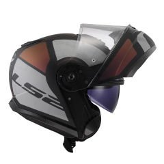LS2 STROBE 2 ORION MAT SİYAH-MOR-MAVİ KASK