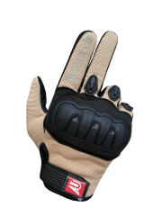 REVERTECH AURA - Krem / Dokunmatik Ekran Uyumlu Kadın Motosiklet Eldiveni