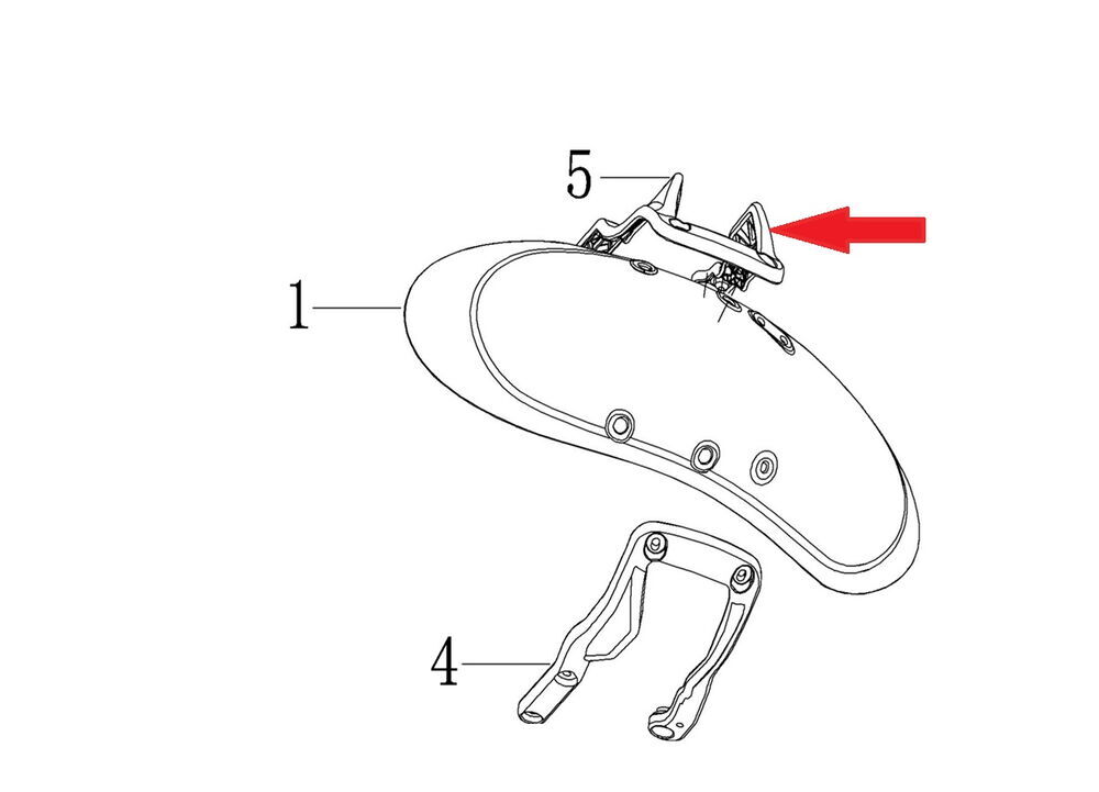 DY 250 Ön Çamurluk Sabitleme Sol