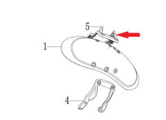 DY 250 Ön Çamurluk Sabitleme Sol