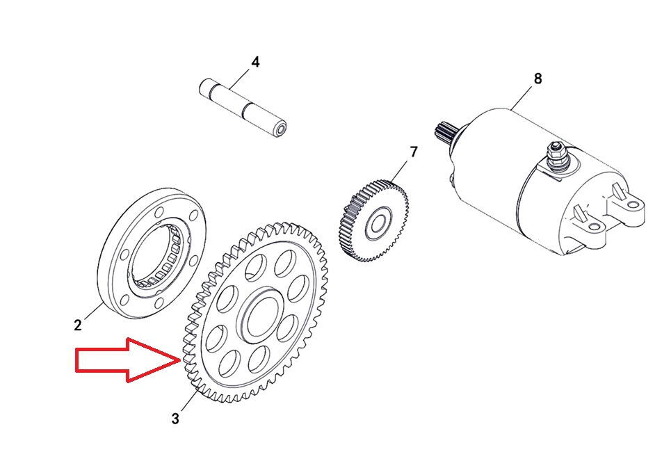F320 Marş Kitleme Dişlisi
