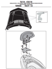 GIVI TB2120A YAMAHA TRICITY 125-155 (14-24) SISSYBAR