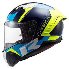 LS2 THUNDER KARBON RACING 1 MAT NEON SARI KASK