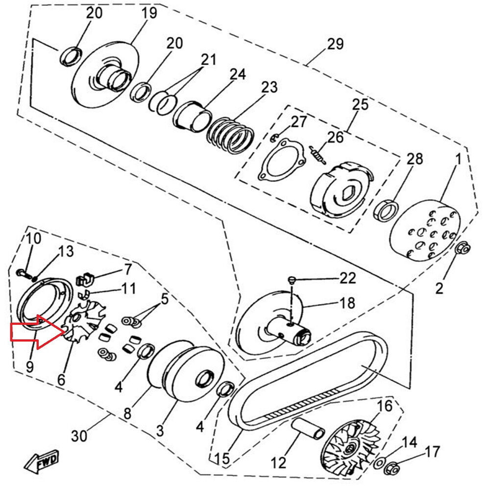 F320 Ön Varyatör Burç Kapağı