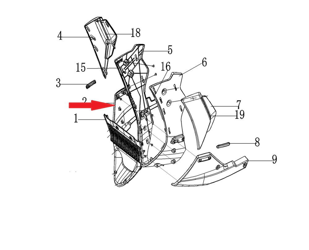 DY 250 Radyatör Alt Sakal Sağ