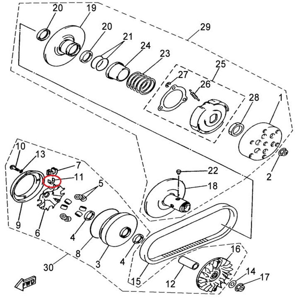 F320 Ön Varyatör Burç Kapak Kızağı