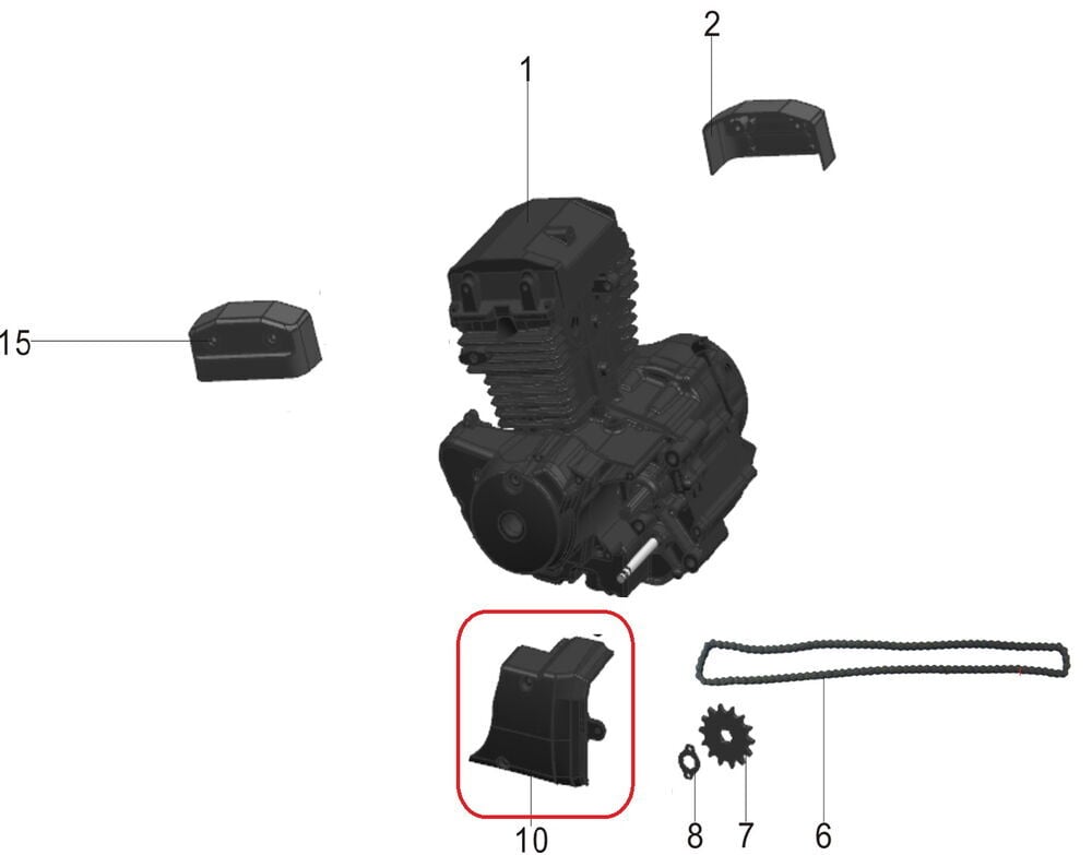 Pılder 250 Ön Dişli Kapağı