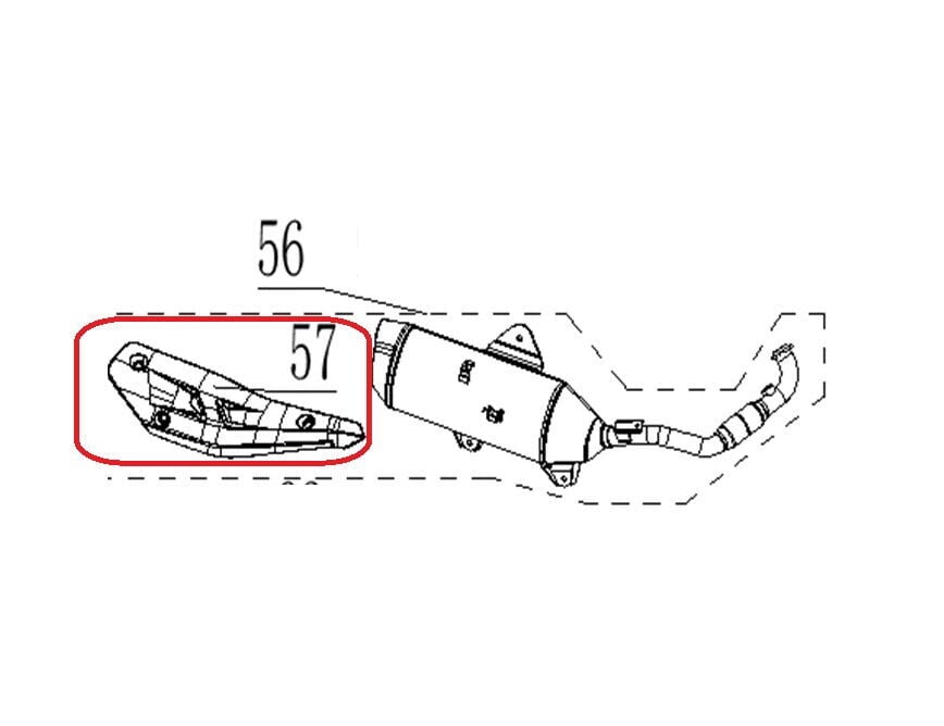 Xsuv 125 Egzoz Muhafaza Plastiği