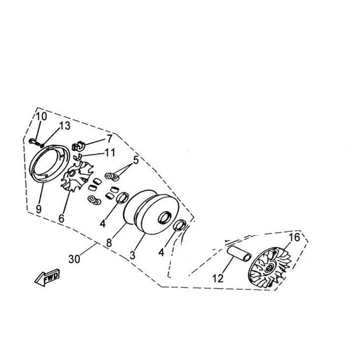 F320 Ön Varyatör Komple