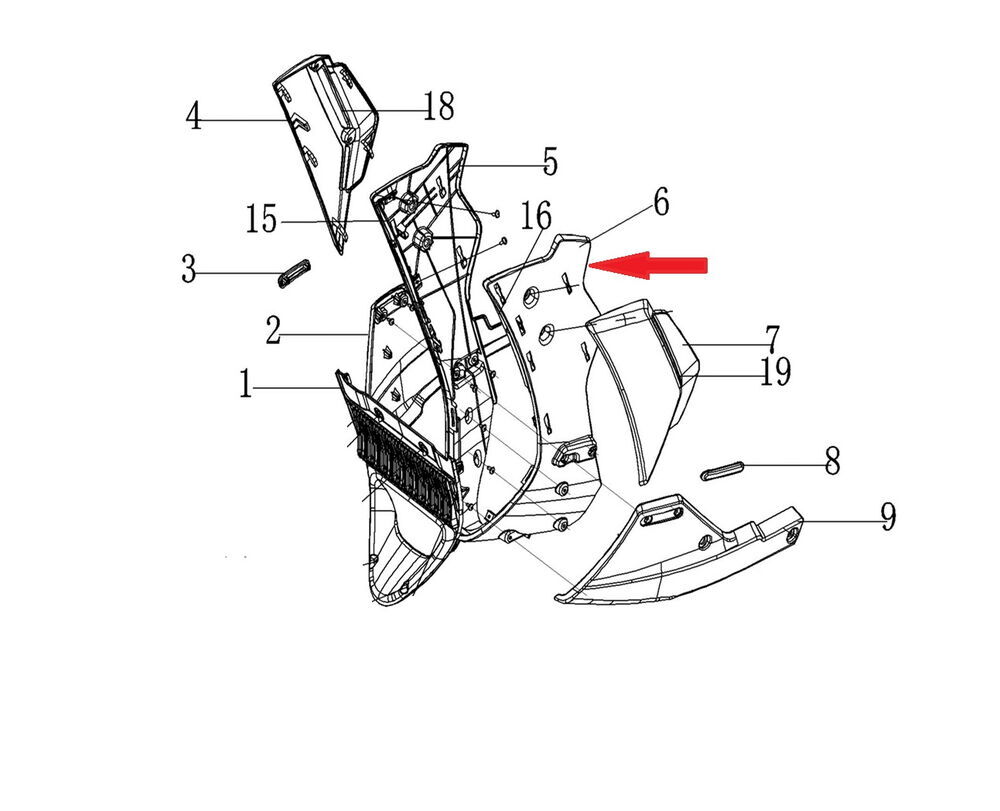 DY 250 Radyatör Yan İç Grenaj Sol