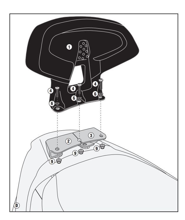 KAPPA KTB6107A KYMCO DOWNTOWN ABS 125I / 350I (15-23) SISSYBAR