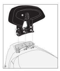 KAPPA KTB6107A KYMCO DOWNTOWN ABS 125I / 350I (15-23) SISSYBAR