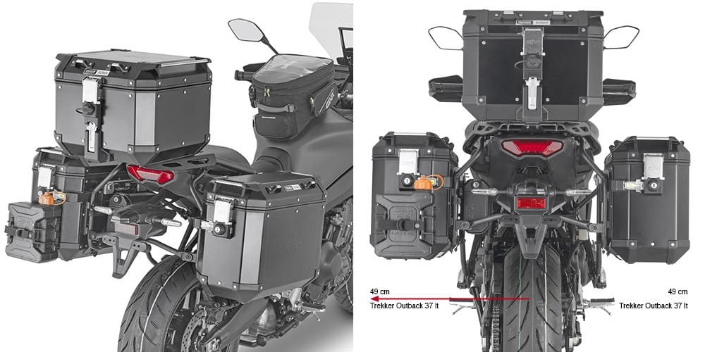 GIVI PLO2159CAM YAMAHA TRACER 9 / TRACER 9 GT (21-23) YAN ÇANTA TAŞIYICI