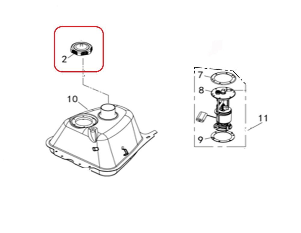 F320 Benzin Depo Kapagı