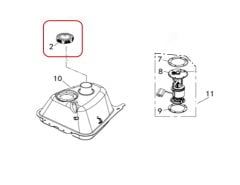 F320 Benzin Depo Kapagı