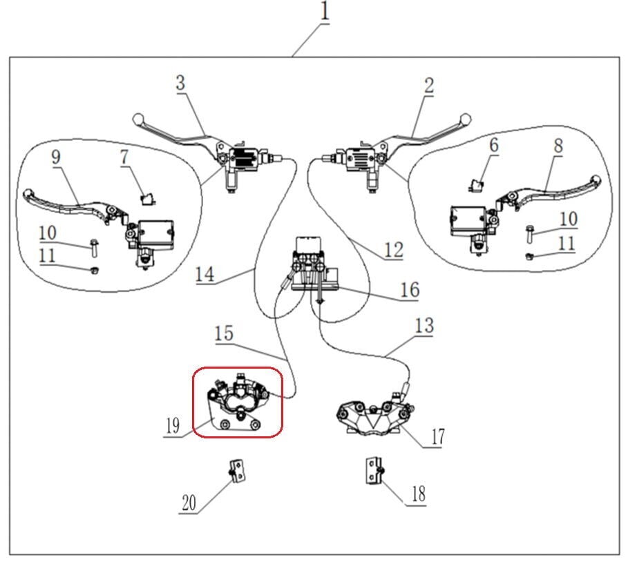 Xsuv 125 Arka Fren Alt Merkez