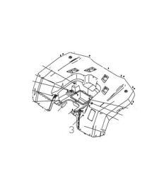 F320 Arka Çamurluk Üst Grenaj Turuncu Renk