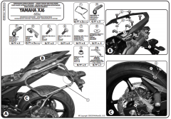 GIVI PLXR364 YAMAHA XJ6 DIVERSION (09-15) YAN ÇANTA TAŞIYICI