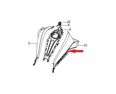 DY 250 Depo Üstü Yan Grenaj Sağ Siyah