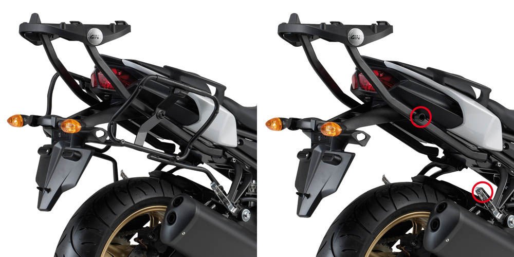 GIVI PLXR366 YAMAHA FZ8-FAZER8 (10-15) YAN ÇANTA TAŞIYICI
