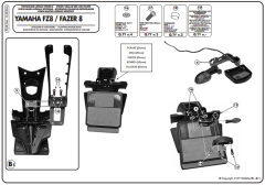 GIVI PLXR366 YAMAHA FZ8-FAZER8 (10-15) YAN ÇANTA TAŞIYICI