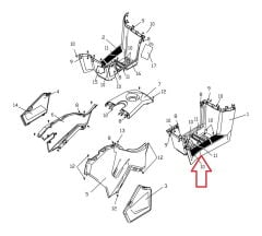 F320 Ayak Basamak Plastiği Sol